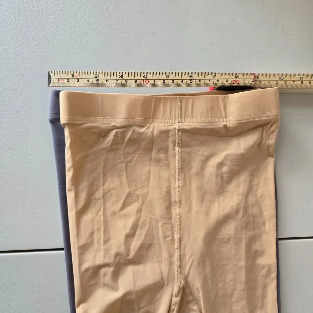Oeak Tights Women's S/M 2 Pairs Nude and Charcoal NWT